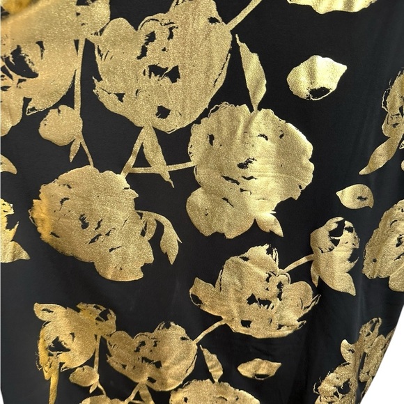 NWT Rachel Roy Black & Gold Graphic Tunic Top Size 2X - Picture 14 of 17